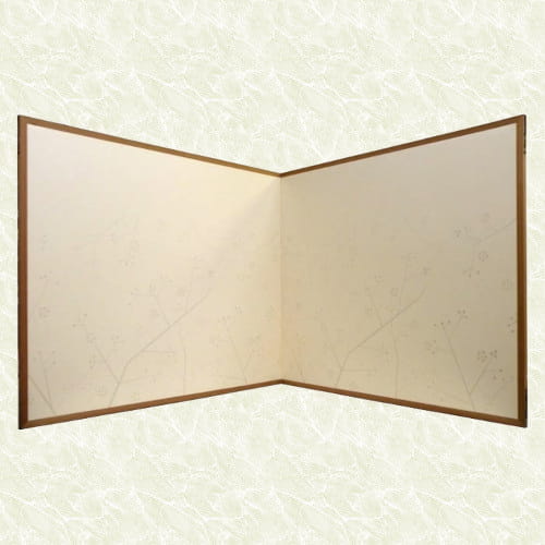 風炉先屏風 京からかみ 梅花